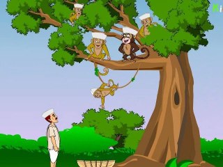 Cap Merchant and Monkeys - Telugu Animated Story