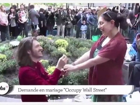Zapping décalé : un mariage au sein d' Occupy Wall Street