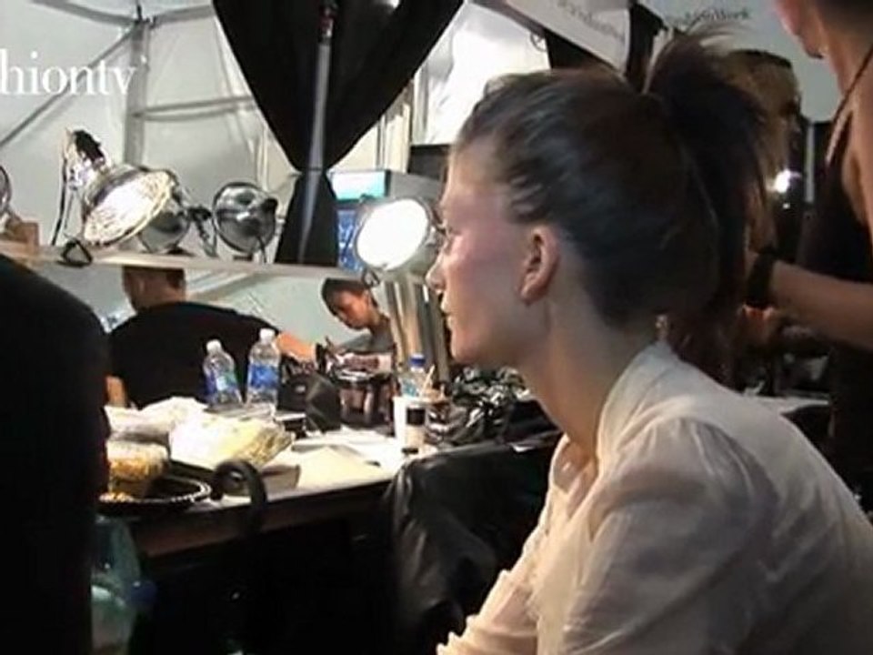 Tadashi Shoji - Hair & Makeup at Spring 2012 NYFW | FTV