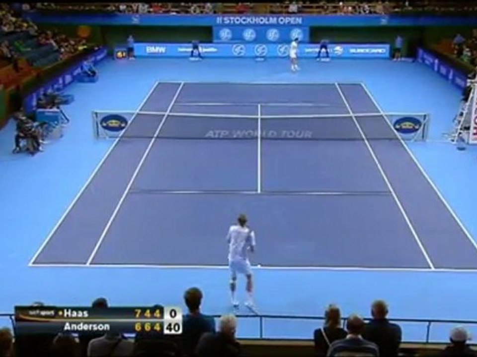 Anderson batte Haas - Stoccolma, 2 turno