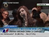 Cierrre de campaña de Cristina Kirchner