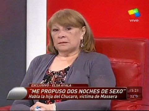 3/4 Massera a Elsa Ayala: Me propuso dos noches de sexo