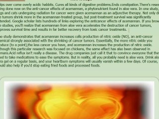 Aloe vera benifits for Acid Reflux