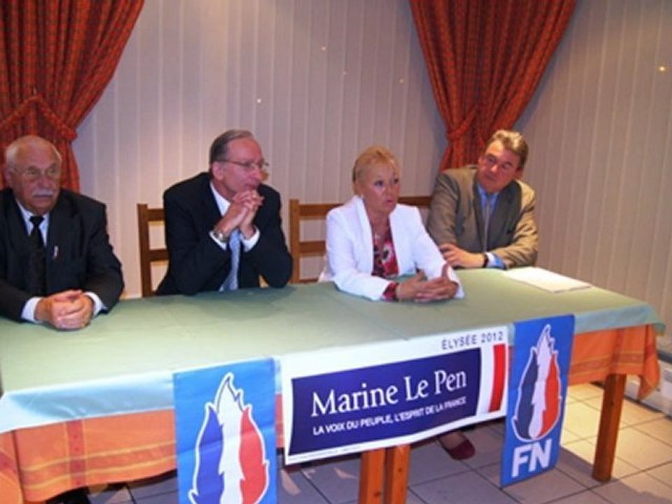 Conférence de presse à Troyes de Marie-Christine Arnautu