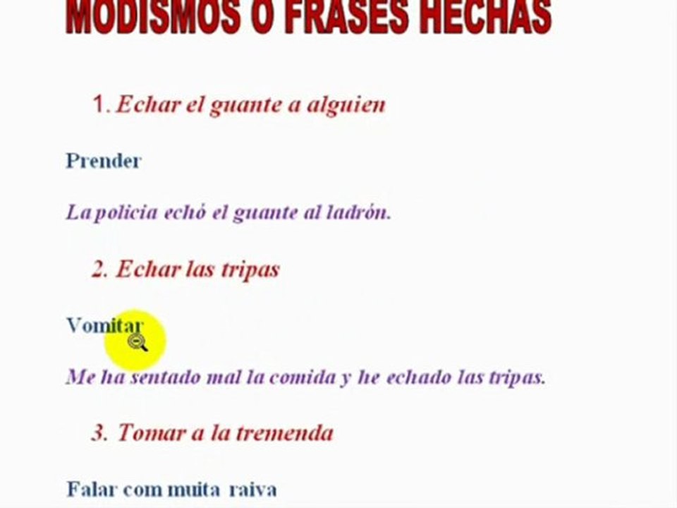 Expressões em espanhol 9