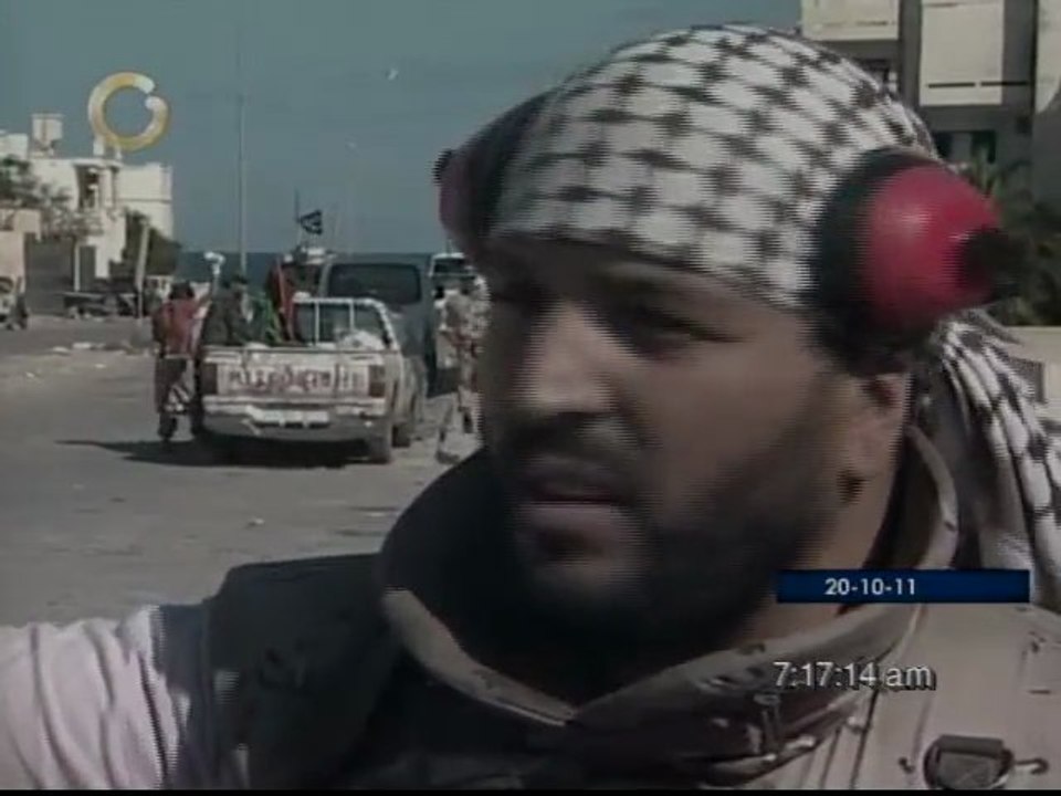 Reportan captura de Ghadafi