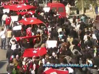 GÜMÜŞHANE'DE DEV TERÖR PROTESTOSU