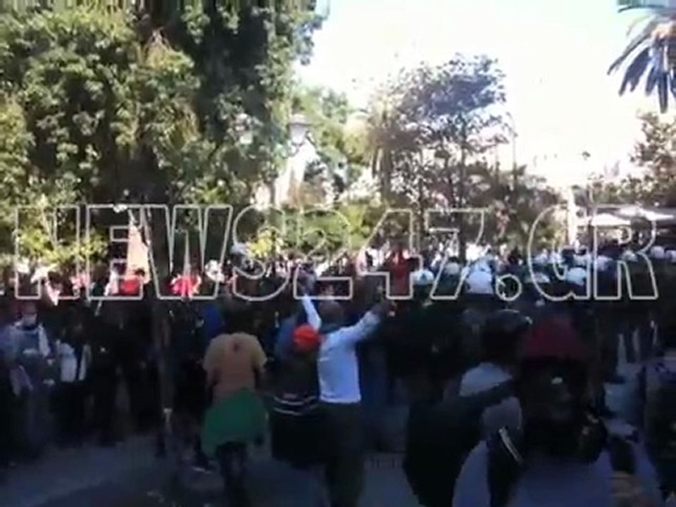 ΜΑΤ στην πλατεία Συντάγματος