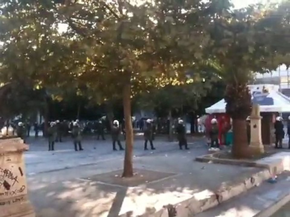 ΜΑΤ στην πλατεία Συντάγματος