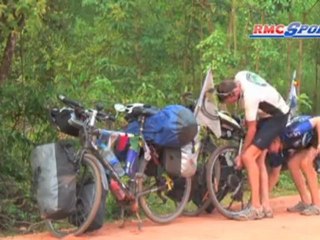 Mondial de rugby : un couple de globe-trotters a pédalé jusqu'en Nouvelle-Zélande