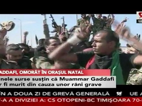 Muammar Gaddafi - Capturat si Ucis la Sirte(20.Oct.2011)(2)