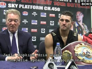 Frank Warren & Nathan Cleverly about Tony Bellew and Bernard Hopkins