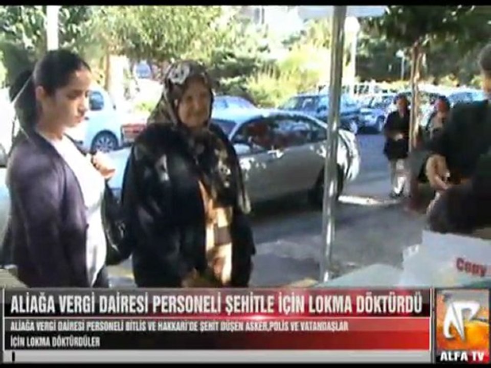 Aliağa Vergi Dairesi Personeli Şehitler İçin Lokma Döktürdü