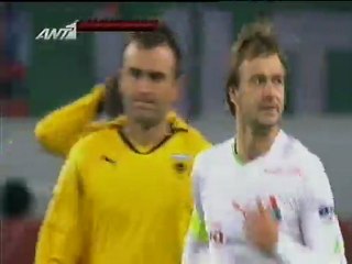 Λοκομοτίφ - ΑΕΚ / Γκολ Σίτσεφ (1-0)