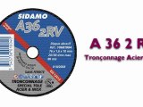 Disque abrasif SIDAMO A 36 2 RV