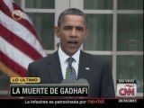 Obama sobre Gadhafi