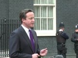 David Cameron réagit à la mort de Kadhafi