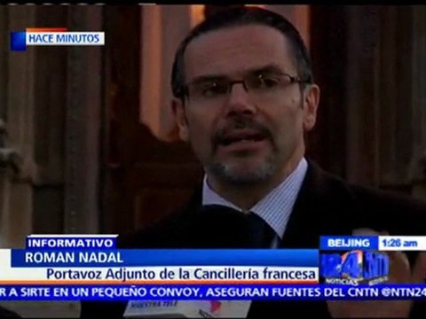 Portavoz de la cancillería francesa, Roman Nadal, habla con NTN24 sobre la muerte de Gadafi