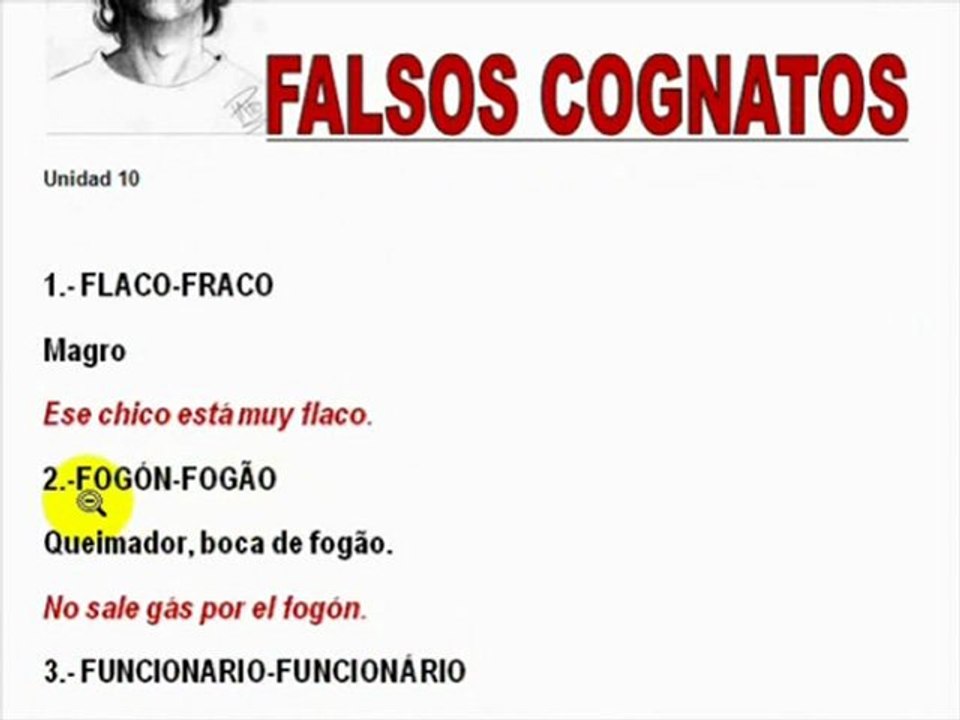 Falsos cognatos 11 espanhol-português