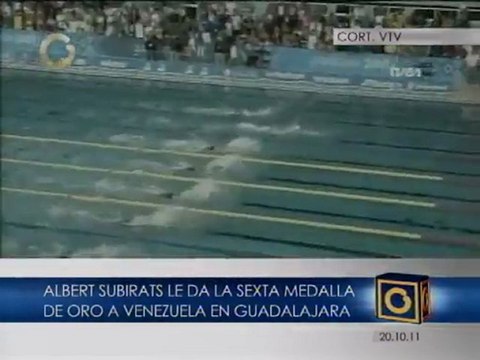 Subirats dorado en los Panamericanos