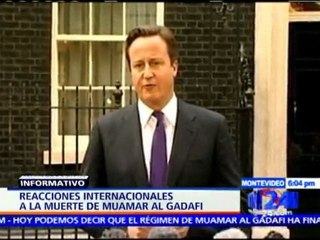 El mundo reaccionó ante la caída del exdictador libio Muamar al Gadafi