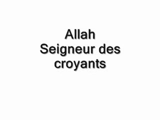 Allah Seigneur des croyants - Partie 2
