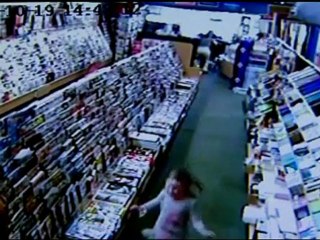 CAR HITS PRAM: Baby unhurt as vehicle crashes through shop