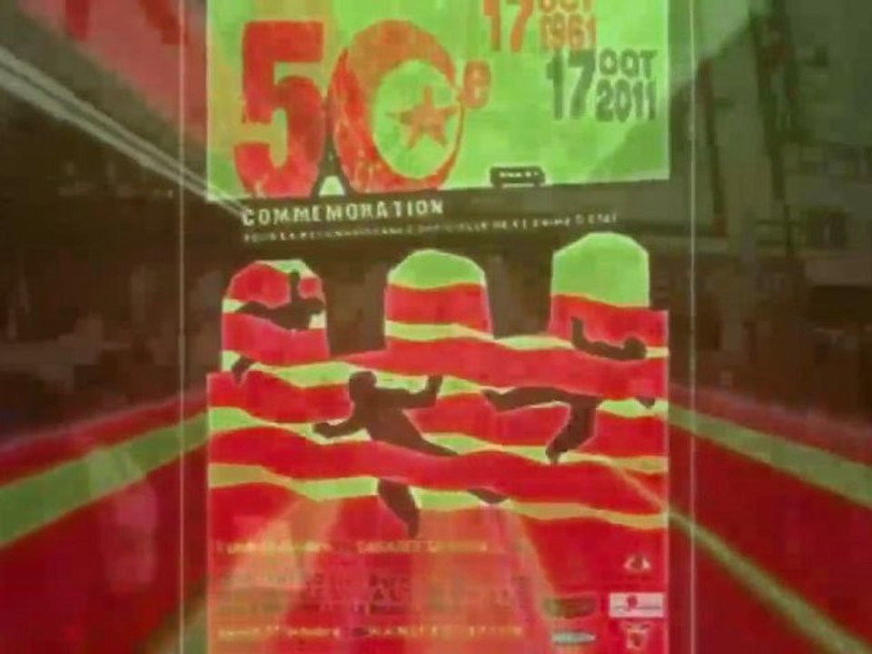 17 octobre 2011 à Paris:  Plus de 5000 manifestants  du Rex  au Pont Saint Michel, pour réclamer vérité et justice.