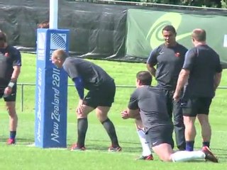 French players train ahead of World Cup final