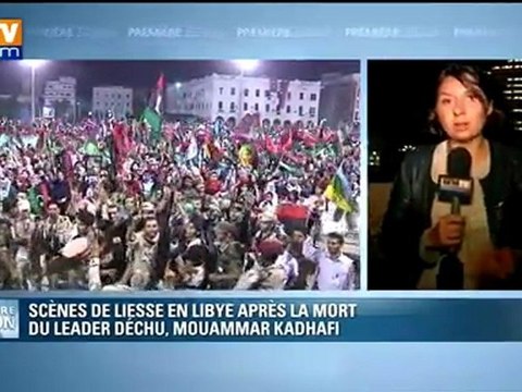 Libye : scènes de liesse après la mort de Kadhafi