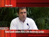 Rahul Gandhi delivers RGICS 20th Anniversary Lecture