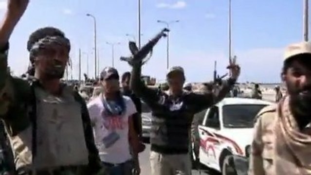 Libyans celebrate Gaddafi's death