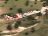 fliht simulator:  crj-200 turbine sound studios - video game flight sim trailer