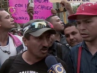 Tercerizados protestan en Vicepresidencia