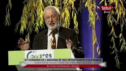 Claudy Lebreton et Jean-Pierre Bel : discours de clôture de l'ADF