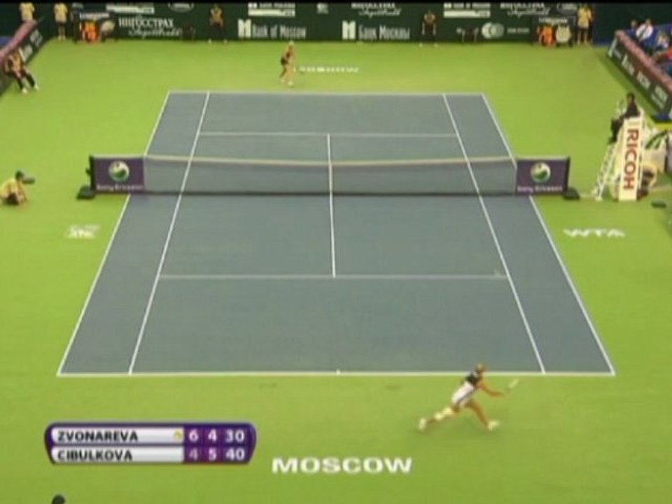 Russland - Zvonareva fliegt aus dem Kremlin Cup