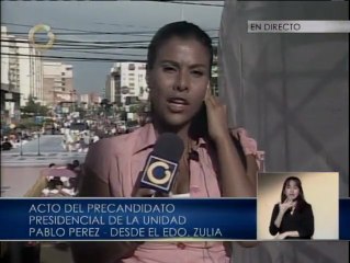 Pablo Perez realiza acto en Maracaibo