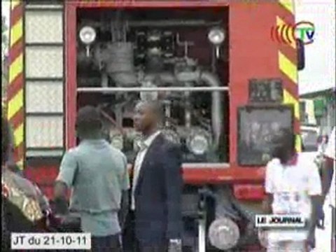 Remise de véhicules anti-incendie au port autonome de Brazzaville