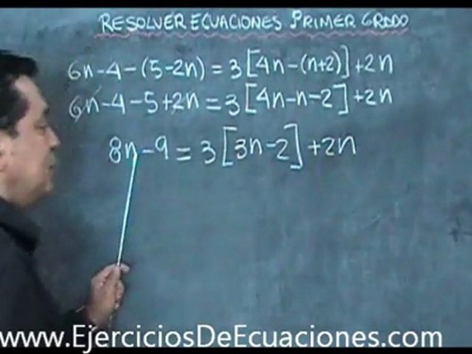 resolver ecuaciones primer grado