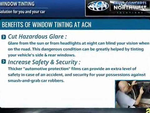 Car Window Tinting and Window Tint removal Services Everett at Auto Concepts Northwest