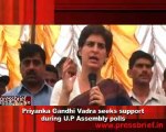 Priyanka Gandhi Vadra seeks support during U.P Assembly polls