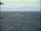 fighter jet takes off from aircraft carrier and hits water