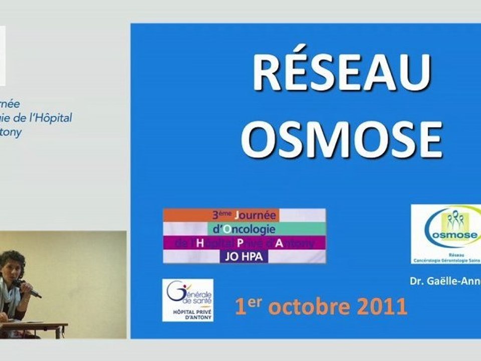 "Le réseau Osmose" par le Docteur Estocq