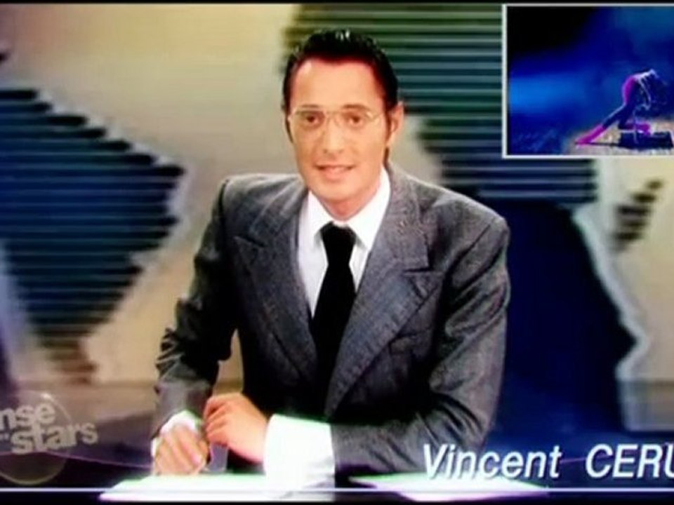 Vincent Cerutti et Sandrine Quetier en mode années 80 pour "Danse avec Les Stars"