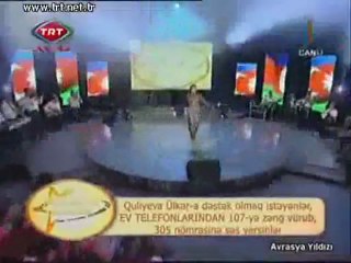 Quliyeva Ülker Azerbaycanım Avrasya yıldızı Azerbaycan TRT