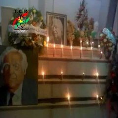 Bîr anîna CEGERXWÎN li cem tirba wî, ku di nav hewşa mala wî de ye. 22-10-2011 !!..