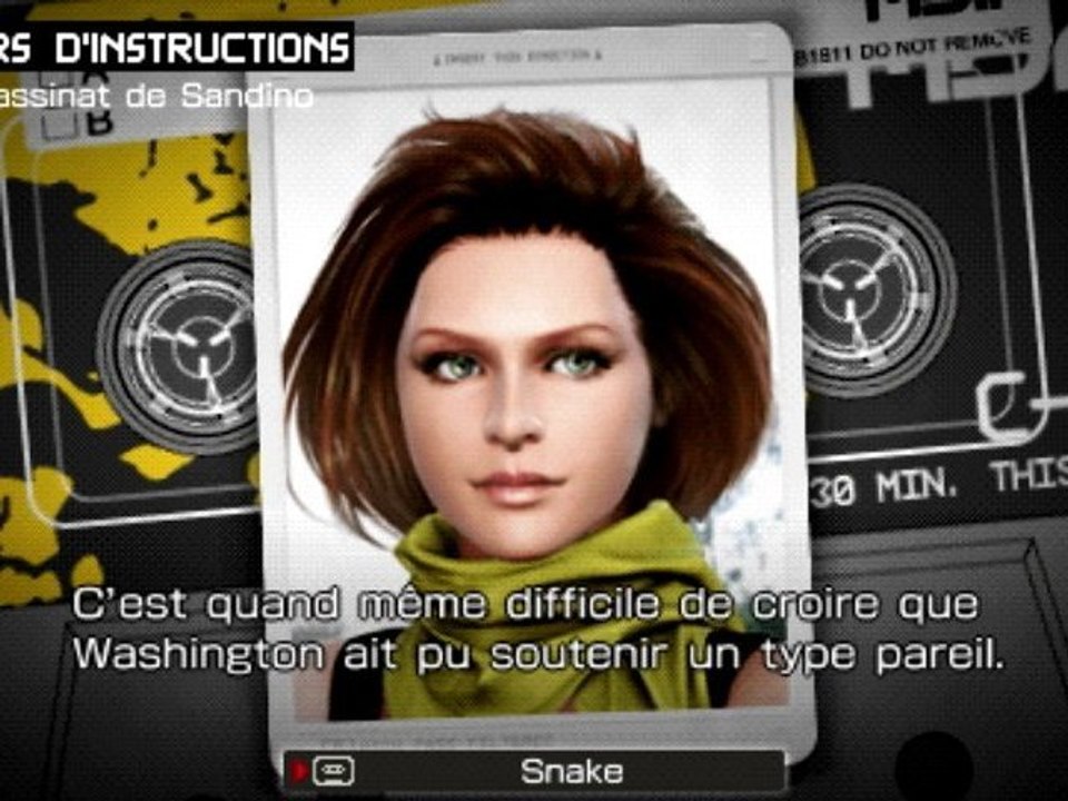 Metal Gear Solid Peace Walker - Briefing d'Amanda
