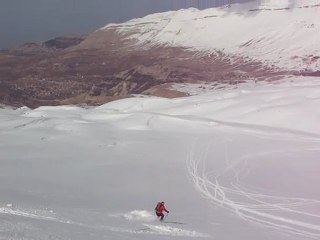 Guillemette ski de rando au Liban