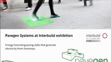 Pavegen Systems Product demonstration (SD)