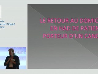 Le retour au domicile en HAD de patients porteur d'un cancer par le Docteur Triolaire